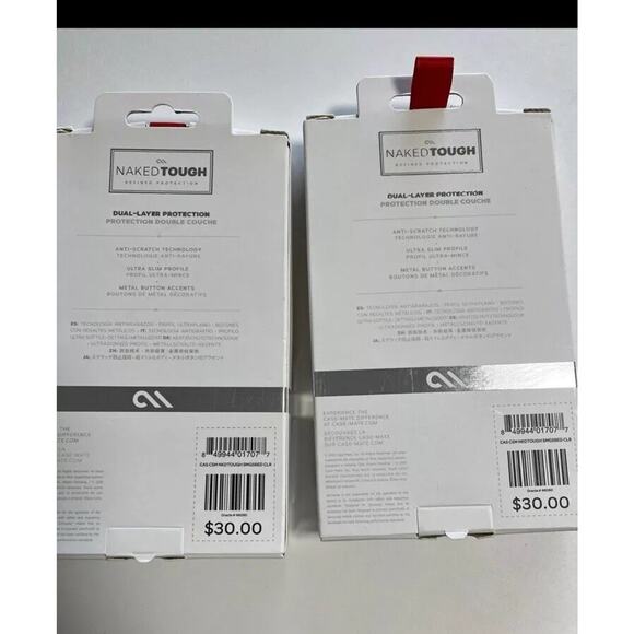 Case Mate Samsung Galaxy, S6 Edge, Naked, Touch Phone Case (set Of 2) - Picture 2 of 3